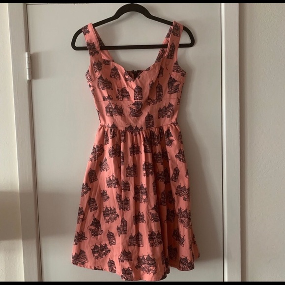 Nooworks Pink Vintage House dress size Small - Picture 2 of 3